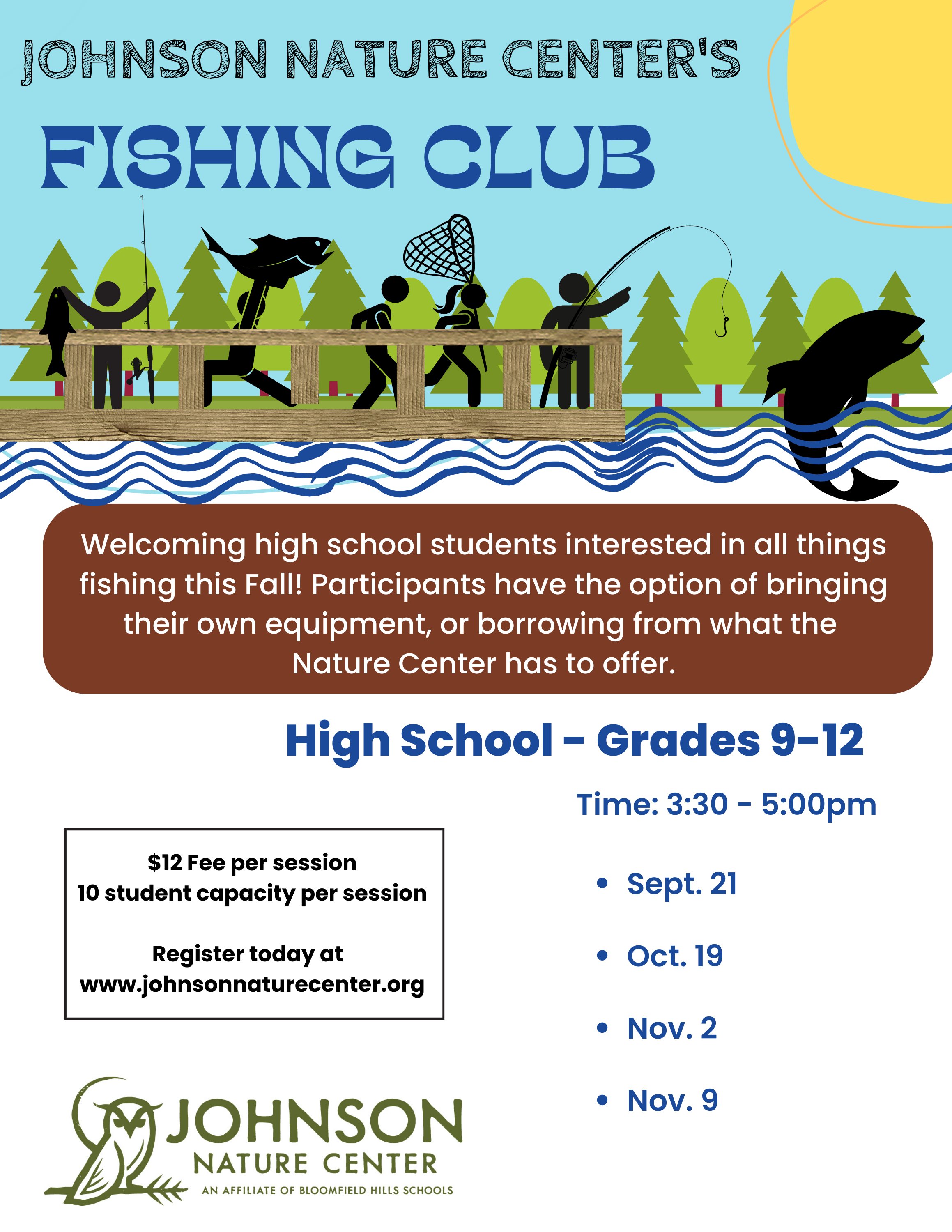 High School Fishing Club JohnsonNatureCenter